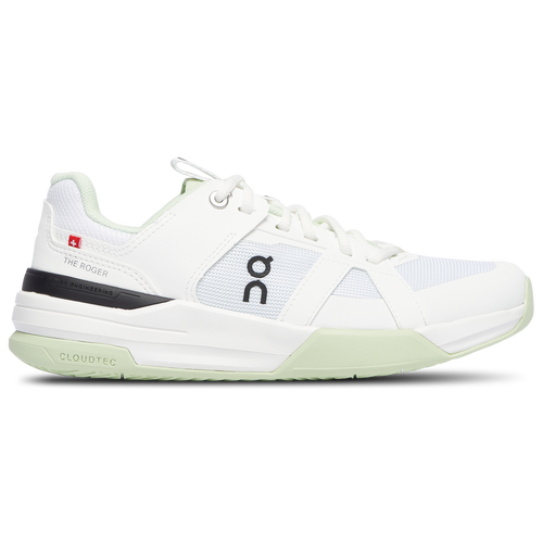 

On Boys On The Roger Pro - Boys' Grade School Basketball Shoes White/White/Green Size 06.0