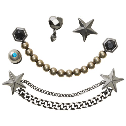 ADULT - Crocs Jibbitz Punk Gunmetal Charms - Multi