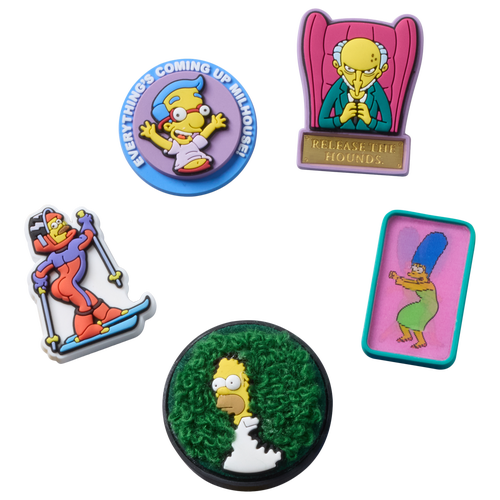 Crocs Youth   The Simpsons Meme 5 Pack In Pink/green