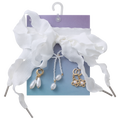 Crocs Laces & Pearl Bow Charm Kit - Crocs White/Pearl Gold
