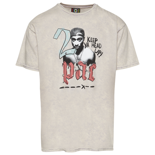 

Cross Colours Mens Cross Colours Tupac Halo T-Shirt - Mens Bone Mineral Size XXL