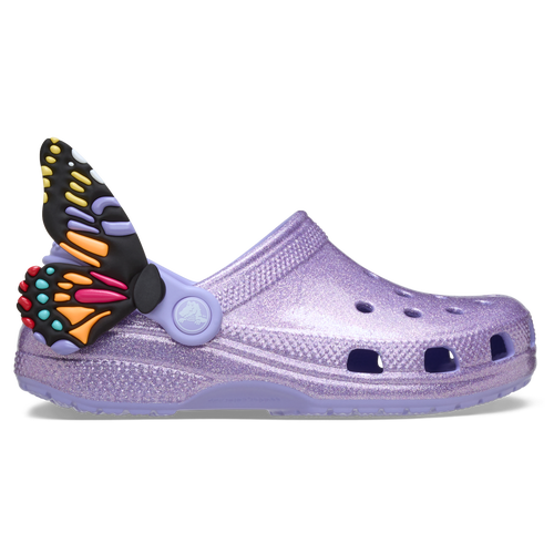 Crocs Toddler Classic Iam Butterfly Clog In Mystic Purple/mystic Purple