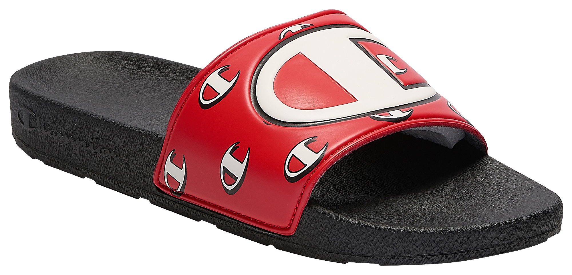 red champion flip flops