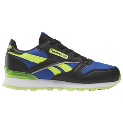 Boys' Preschool - Reebok Classic Leather Step N Flash - Vector Blue/Laser Lime/Core Black