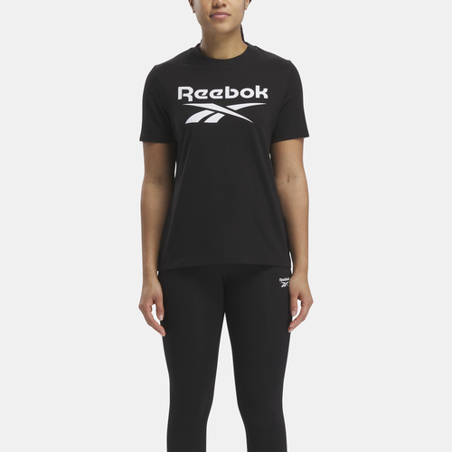 

Reebok Womens Reebok Identity Big Logo T-Shirt - Womens Black Size XS