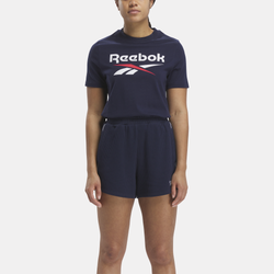 Women's - Reebok Identity Big Logo T-Shirt - Vector Navy