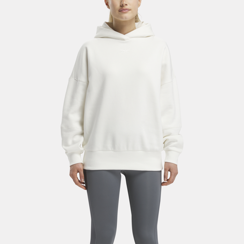 

Reebok Womens Reebok Lux Oversized Hoodie - Womens Chalk Size M