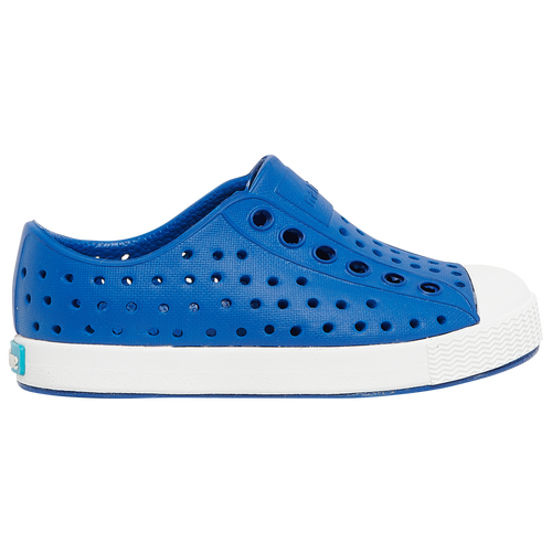 

Boys Native Shoes Native Shoes Jefferson - Boys' Toddler Shoe Victoria Blue/White Size 04.0