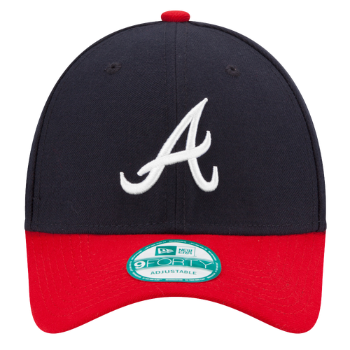 

New Era Mens Atlanta Braves New Era Braves 9Forty Adjustable Cap - Mens Navy/Multi Size One Size