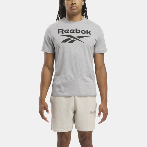 

Reebok Mens Reebok Identity Big Logo T-Shirt - Mens Grey Size S