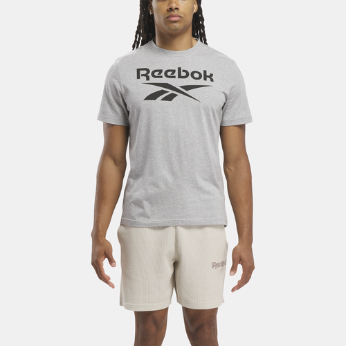 

Reebok Mens Reebok Identity Big Logo T-Shirt - Mens Grey Size M