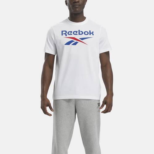 

Reebok Mens Reebok Identity Big Logo T-Shirt - Mens White Size S