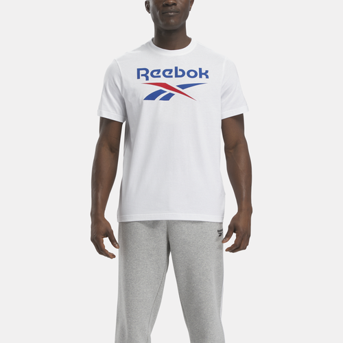 

Reebok Mens Reebok Identity Big Logo T-Shirt - Mens White Size M