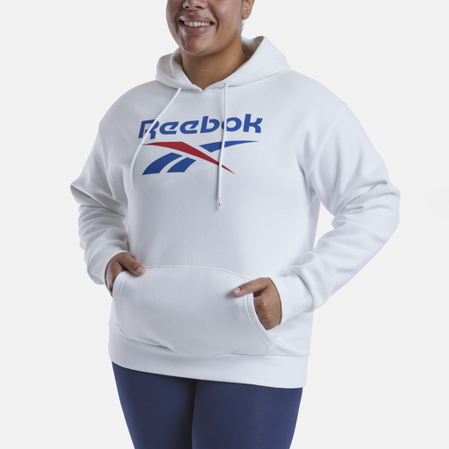 

Reebok Womens Reebok Plus Size Fleece Hoodie - Womens White