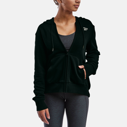 Women's - Reebok French Terry Full-Zip - Black
