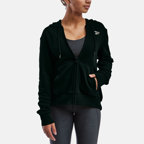 

Reebok Womens Reebok French Terry Full-Zip - Womens Black Size S