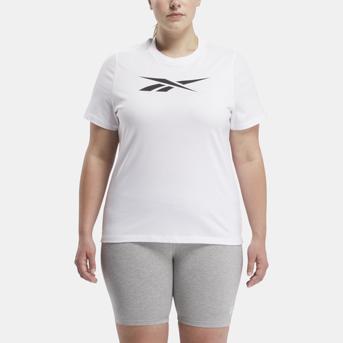 

Reebok Womens Reebok Plus Size Graphic Vector T-Shirt - Womens White