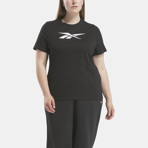 

Reebok Womens Reebok Plus Size Graphic Vector T-Shirt - Womens Black