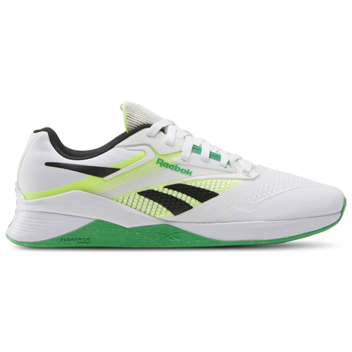 

Reebok Mens Reebok Nano X4 - Mens Training Shoes White/Sport Green/Solar Acid Size 8.0