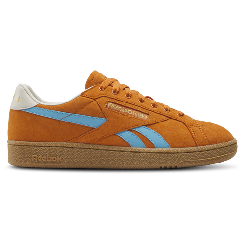 Shop Reebok Mens  Club C Grounds Uk In Rust/lite Blue/gum