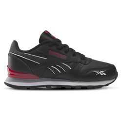 Boys' Preschool - Reebok Classic Leather Step N Flash - Black/Grey/Red