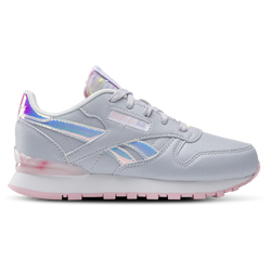 Girls' Preschool - Reebok Classic Leather Step N Flash - Grey/Pink