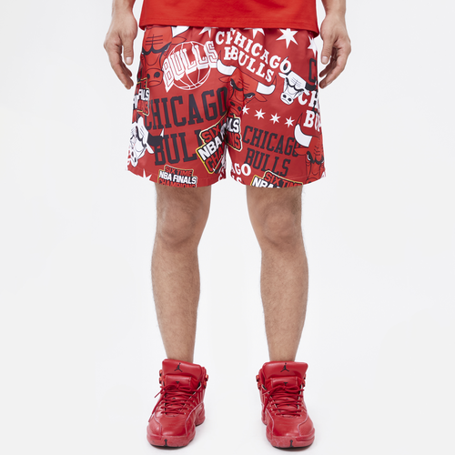 

Pro Standard Mens Chicago Bulls Pro Standard Bulls Toss Woven Shorts - Mens Red/Red Size L