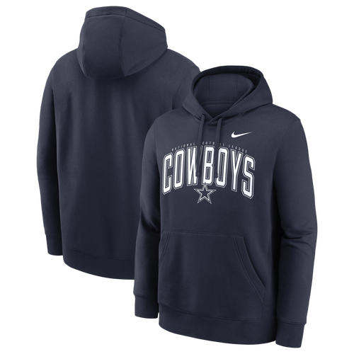 Men's Nike Navy Dallas Cowboys Expect Victory Club Fleece Pullover Hoodie
