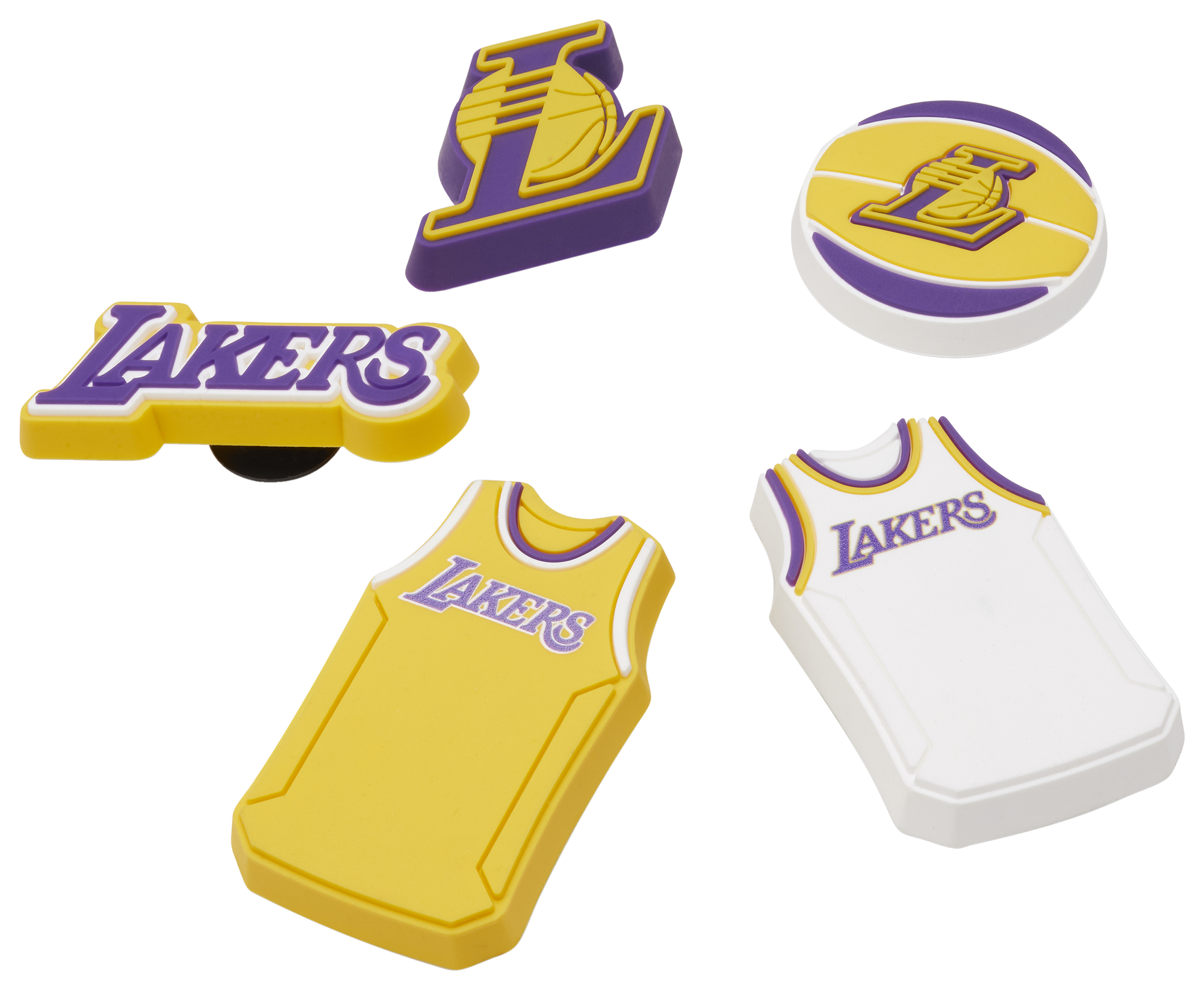 Crocs Jibbitz Los Angeles Lakers 5 Pack - Youth