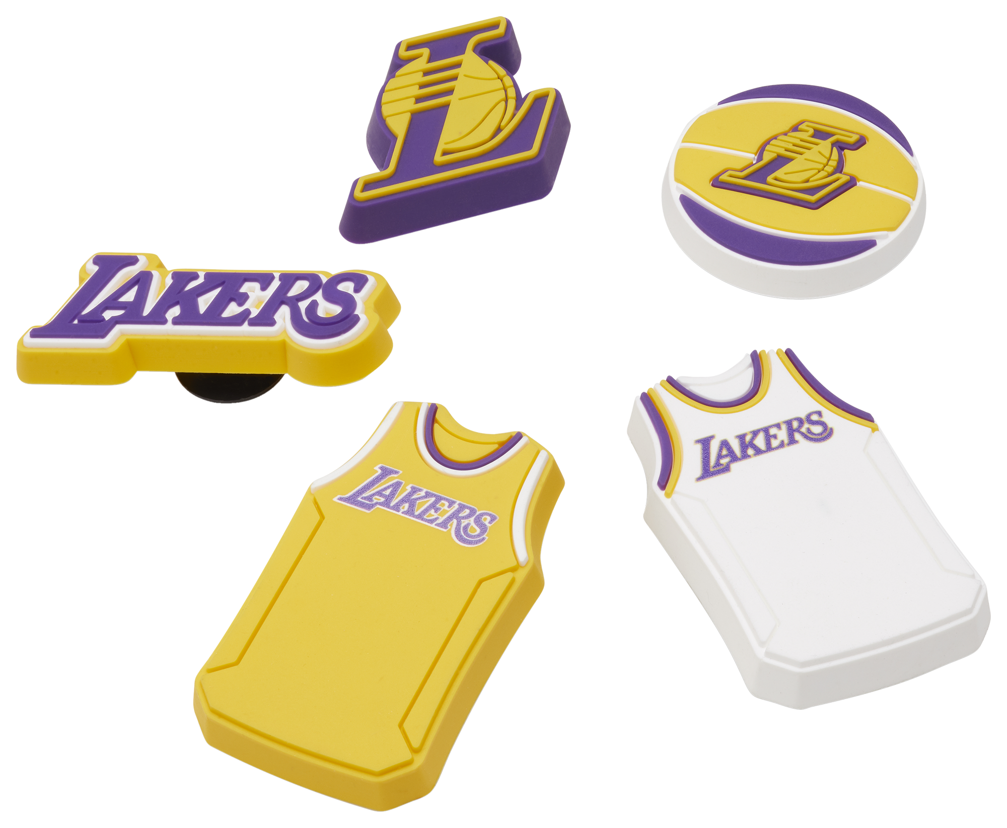 Crocs Jibbitz Los Angeles Lakers 5 Pack - Youth | Hamilton Place 
