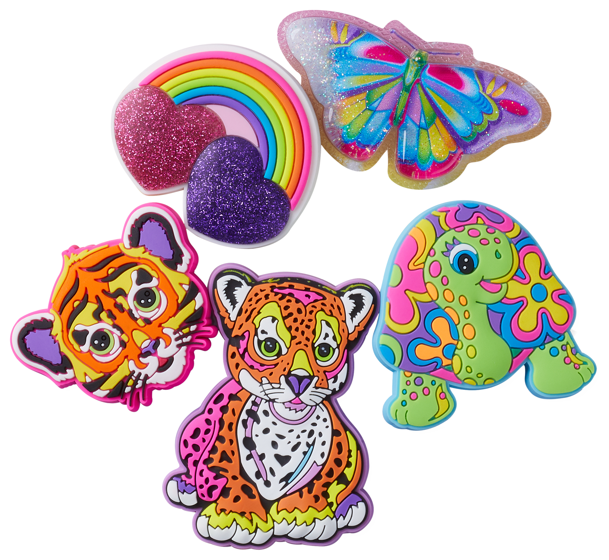 Crocs Jibbitz x Lisa Frank Charms (5-Pack)