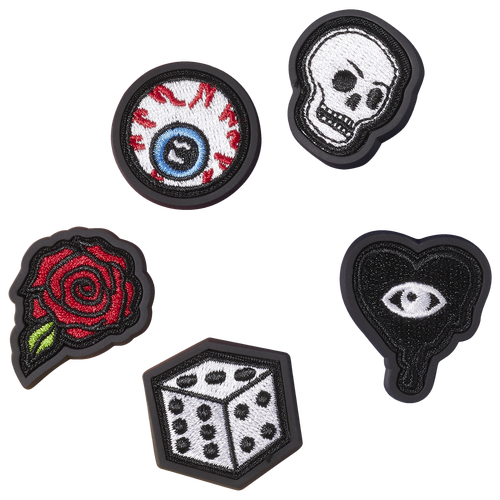 

Crocs Crocs Jibbitz Punk Patch 5-Pack - Adult Black/White/Red Size One Size