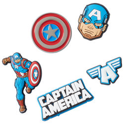 Adult - Jibbitz Jibbitz Captain America 5 Pack - Multi