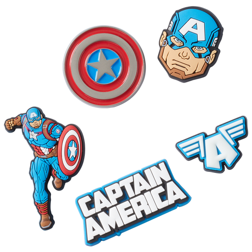 Shop Jibbitz Captain America 5 Pack In Multi