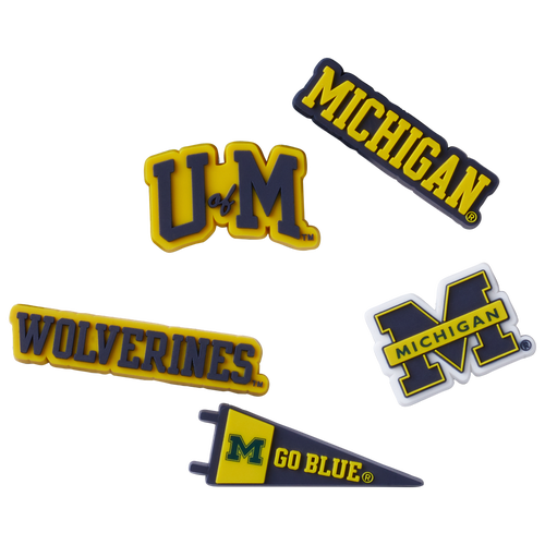 Crocs Jibbitz University Of Michigan 5 Pack In Multi