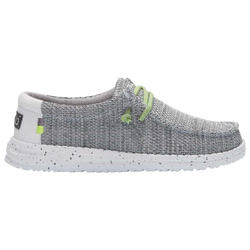 Boys' Grade School - HEYDUDE Wally Sox - Grey/White