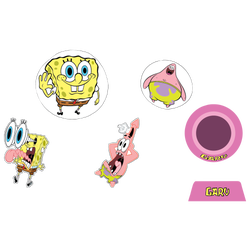 Adult - Jibbitz Jibbitz Spongebob Bubble 5 Pack - Multi