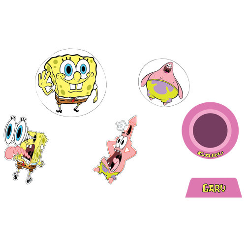 Shop Jibbitz Spongebob Bubble 5 Pack In Multi