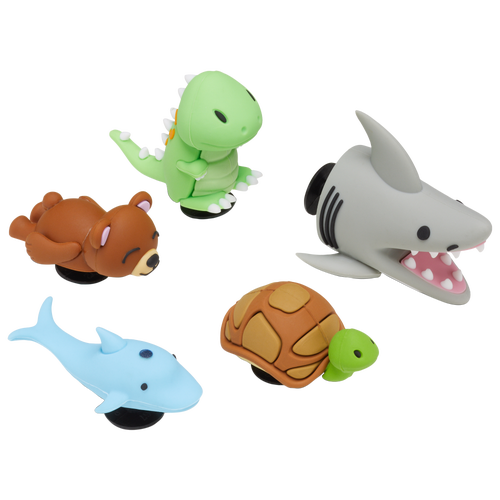

Youth Crocs Crocs 3D Animal Poses 5 Pack - Youth Gray/Blue Size One Size