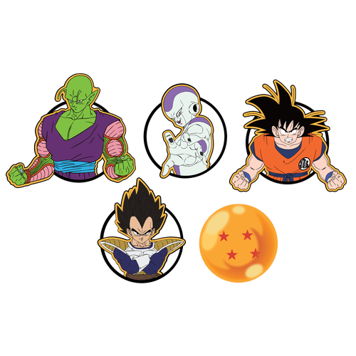 Crocs Kids  Dragon Ball Z 5 Pack In Green/orange