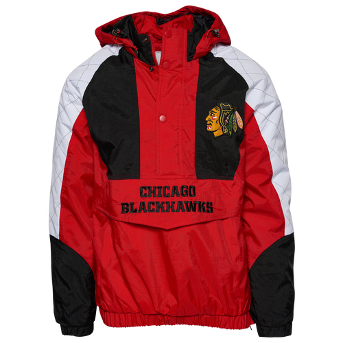 

Chicago Blackhawks Starter Blackhawks The Body Check Hooded Pullover - Mens Red/Black/White Size M