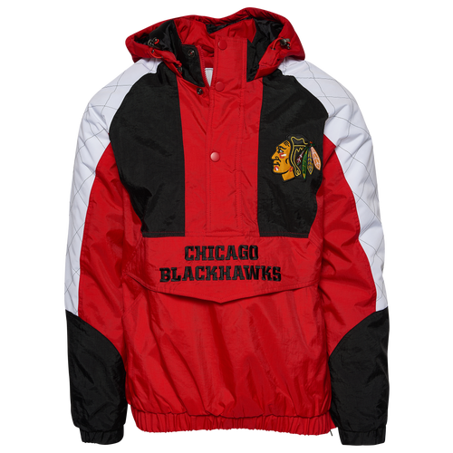 

Chicago Blackhawks Starter Blackhawks The Body Check Hooded Pullover - Mens Red/Black/White Size S