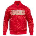Pro Standard SAN FRANCISCO 49ERS SATIN JACKET - Pro Standard Red