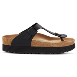 Women's - Birkenstock Gizeh Platform - Black/Black