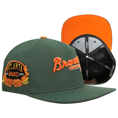 

Pro Standard Mens Pro Standard Braves Spice Snapback Cap - Mens Olive Size One Size