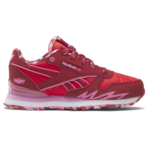 

Boys Preschool Reebok Reebok Step & Flash Classic Leather - Boys' Preschool Shoe Red/Pink/White Size 02.0