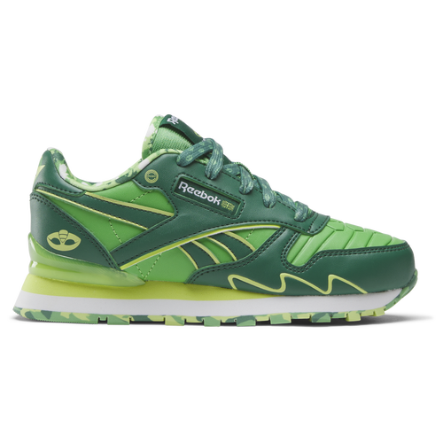 

Reebok Boys Reebok Step & Flash Classic Leather - Boys' Preschool Shoes Green Size 02.0