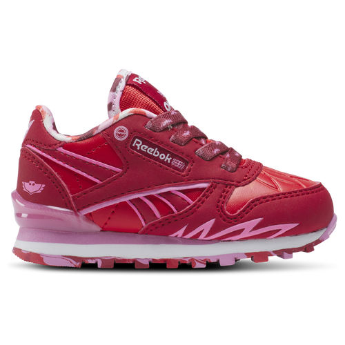 

Reebok Boys Reebok Classic Step N Flash - Boys' Toddler Running Shoes Red/Pink/White Size 10.0