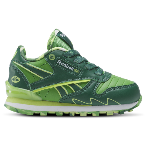 

Reebok Boys Reebok Classic Step N Flash - Boys' Toddler Running Shoes Green/White/Green Size 10.0