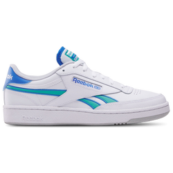 Men's - Reebok Club C Revenge - White/Kinetic Blue/Unleashed Green